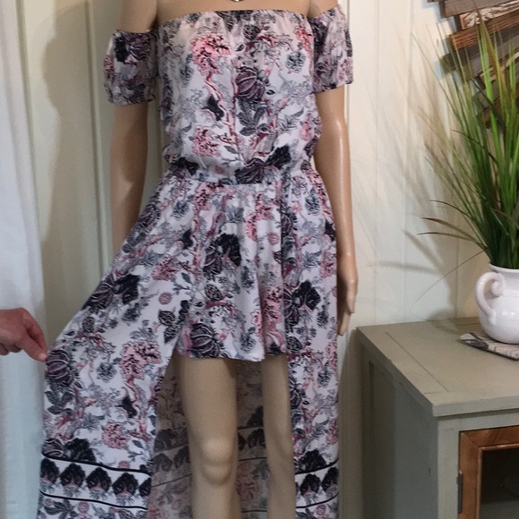 Overstock Sale CAP SLEEVE MAXI ROMPER HI LO - Picture 7 of 7